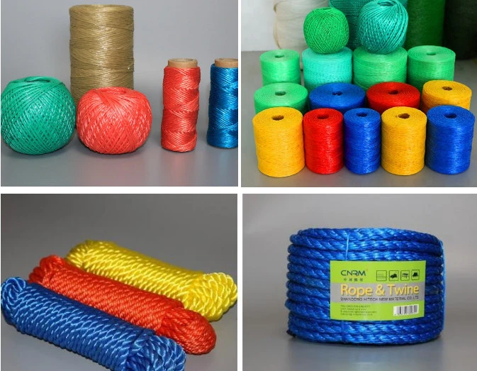 Horizontal PP Polypropylene Plastic Raffia Baler String Extruder for Packaging Twine/Rope